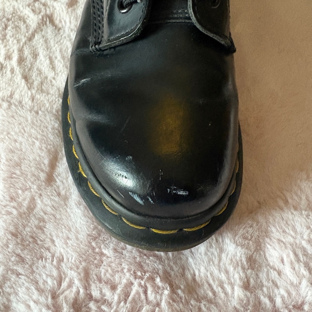 Dr Martens Black Smooth Lace Up Boots Size 7 - Picture 9 of 16